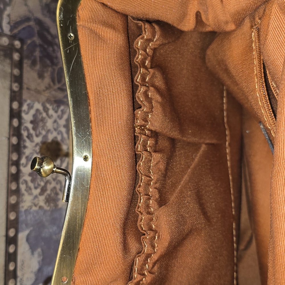 NWOT PATRICIA NASH Scalloped Raffia LAUREANA X-BODY IN A NEUTRAL BEIGE - Picture 11 of 17